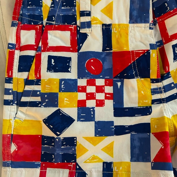 NWT Vineyard Vines Womens 3.5” Nautical Flag Bold Print Summer Chino Shorts SZ-0 - Picture 9 of 9